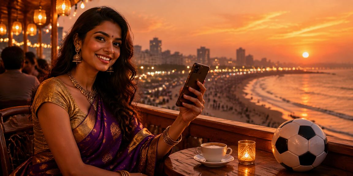 Mobile user placing a sports betting wager in India